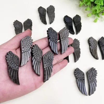 Wholesale Natural Crystal Golden Obsidian Wing for Pendant