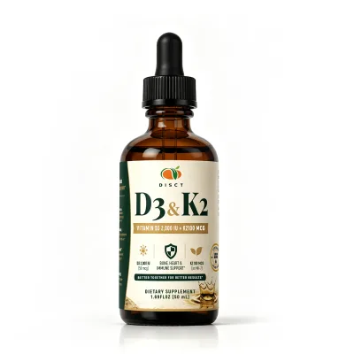 Vitamin D3 K2 Drops with MCT Oil Base | Supports Bone & Immune Health | Private Label Supplement Manufacturer