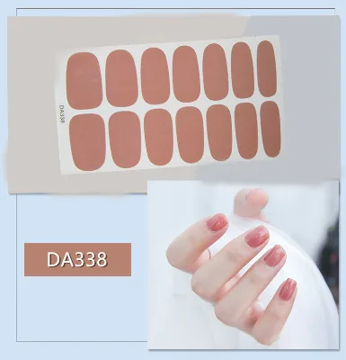 Fashion 2D Plastic Japanese Nail Art Sticker Polish Gel Wrap Self-Adhesive Waterproof Non-Toxic
