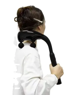 Double-Head Hammering Massage Gun with Timing Control for Deep Muscle Relief