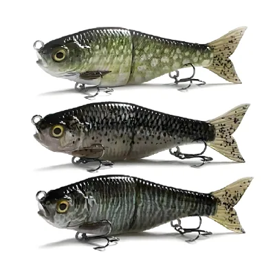 135mm/38.3g Sinking Luya Fish Bait Soft Tail Two Section S Swimming Posture Sliding Bait Fishing Lures