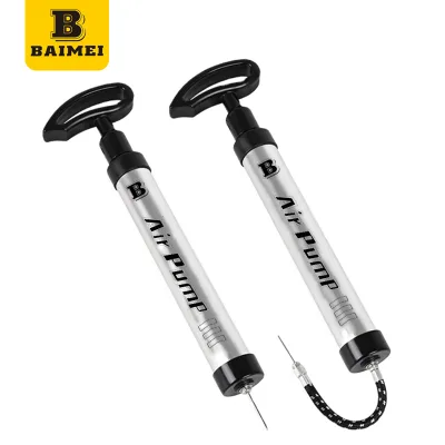 Baimei Aluminum Alloy Hand Push Mini Pump Household Convenient Manual Lightweight Balloon Basketball Pump