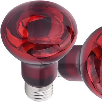 Infrared Heat Lamp, 100W 150W  Reptile Heat Emitter Infrared Basking Spot Light,  for Chickens Coop Reptile Pets Brooder Use