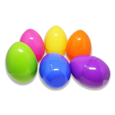 Jumbo Fillable Colorful Bright Plastic Easter Eggs Perfect for Easter Hunt Surprise Egg