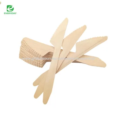 Disposable wooden knife wooded knife and fork set