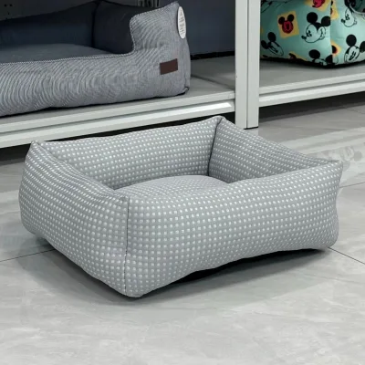 Rectangular Custom Corn Fiber Dog Bed - All-Season Breathable Pet Bed