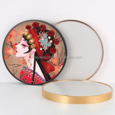 Kaiya Factory Round Aluminum Poster Frame Metal Framed Aluminum Photo for Decoration