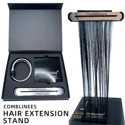 Sturdy Metal Texture Hair Extension Stand Convenient to Place Hair Easy Operation Effectively Improves Salon Work Efficiency
