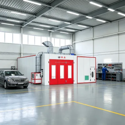 Luxury Automotive Spray Paint Booth Full Downdraft Car Baking Oven with Advanced Filter System