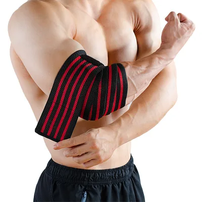 Fitness Elbow Wraps Weight Lifting Gym Elastic Elbow Compression Straps Cross Training Elbow Support Brace Workout Powerlifting