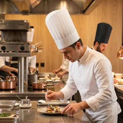 Wholesale Disposable Non Woven Cook Hat Pleated Design Food Grade Kitchen Cap MOQ 1000pcs For Restaurant Catering Bakery