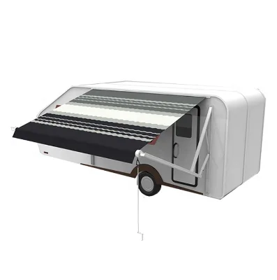 Hot Sale Full Cassette Retractable RV Trailer Awning Automatic Control System Competitive Aluminum Shade Outdoor Retract Awning