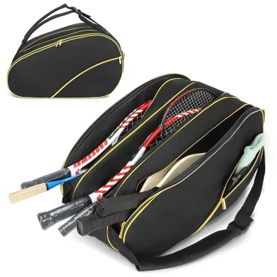 Outdoor Sports Racket Storage Backpack Cross Border Customized Large Capacity Waterproof Oxford Tennis Pickball Bags
