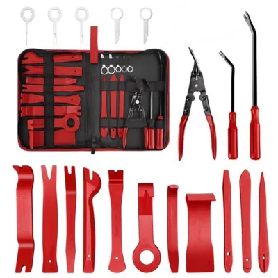 19 Pcs Set Auto Trim Removal Tools Car Audio Radio Dashboard Disassemble Tool Door Panel Pry Tool Kit