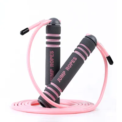 Manufacturers Wholesale Bearing Skiping Rope 6MM PVC Rope Foam Handle Customized Logo Jumping Rope