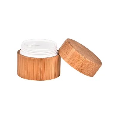 Luxury Empty 3g 5g 10g 30g 80g Bamboo Jar Cosmetic Personal Care Cream PP Inner Wood Jar With Bamboo Lid