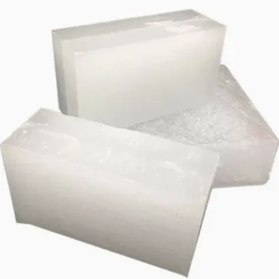White Block Solid Candle Slap Origin Oil Forms Fully Refined Paraffin Wax 58/60