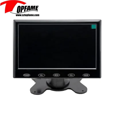 7-Inch Rear View Dashboard Monitor IPS 1080P Options 800*480/1024*600 Backup Display Monitoring for Cars Trucks Buses Vans Etc.
