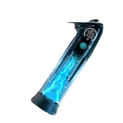 Wellwanted Electric Men's Masturbator Penis Pump 3 Suction Modes Adult Sex Toys Silicone Air Water Dick Enlarger Extender