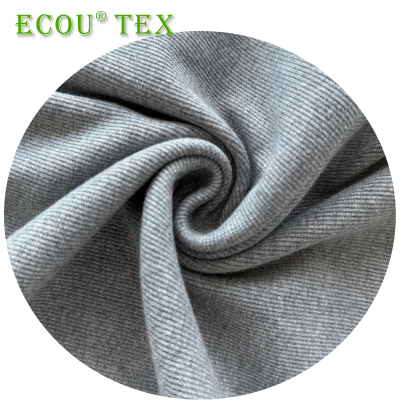 New Design Cotton Polyester Elastic Hemp Gray Ribbing