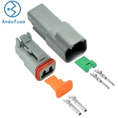 Deutsch DT Series 2 Pin Connector Kit W/Barrel Style Terminals 16-20 AWG