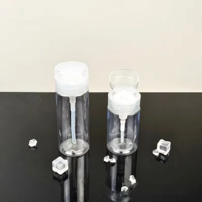 Transparent 500ml PET Plastic Pump Bottle Flat Shoulder Empty Hand Wash Liquid Packaging Bottles