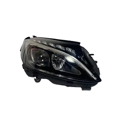Factory Cheap Price Single Lens Replacement Car Headlight Headlamp for W205 C200 2015-2018 Years Halogen to LED Headlight