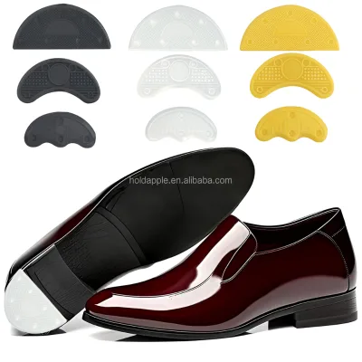 Shoe Repair Heel Plates Shoe Heel Tips Taps Sole with 3 Sizes Heel Repair Pad Replacement with Nails for Boots and Shoes Repair