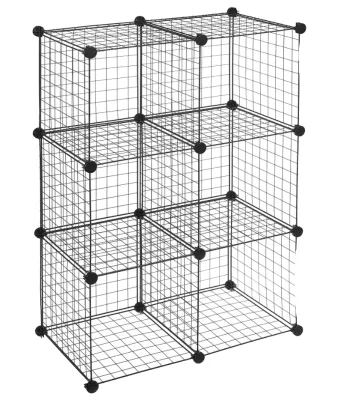 Popular Item Wholesale Modern Plastic Wire Storage Cubes White Grid Panels for Hotel Storage Rack