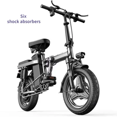 MingYu Mini Folding 14 Inch Electric Bicycle 500W 48V Electrique Foldable Electric City Bike Ebike Bicicletta