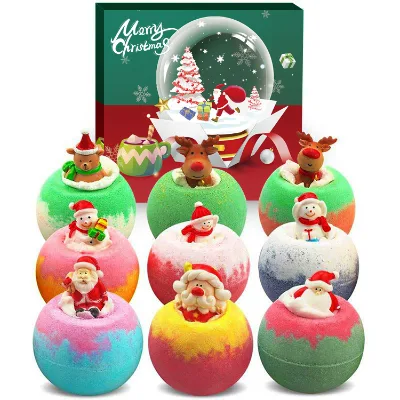 BBC Bath Bomb Custom Private Label Bath Supplier Bath Bomb with Toy Bubble for Christmas