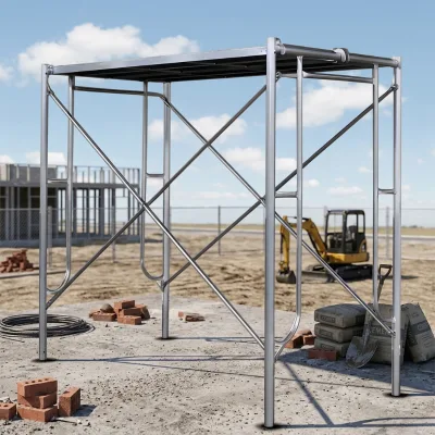 Arch Frame Hot Dip Galvanized Steel Mason Ladder Scaffolding Tower with Fixed Clamp Platform for Construction Echafaudage Work