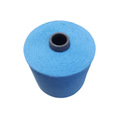 Hot Selling Recycled Cotton Yarn 21S Light Blue Recycled Yarn Cotton for Knitting Cotton Manufacturer Yarn