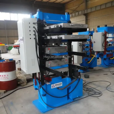 Four Layers Rubber Floor Mat Interlocking Tile Making Machine Electricity Consumption 5.4kw