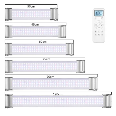 30cm/45cm/60cm/75cm/90cm/120cm LED Aquarium Lights Multi-Lamp Control by 1 Remote