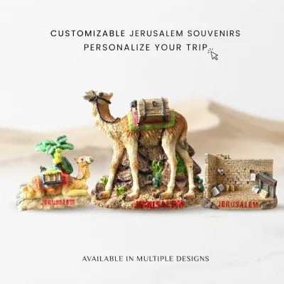 Wholesale Custom Design Jerusalem Tourist Souvenir Resin Anime Camel Refrigerator Magnet