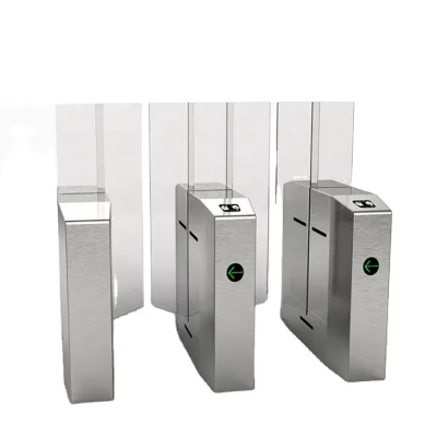 CHISUNG Automated Entrance Control Sliding Barrier Finger Print Reader Gym Membership Turnstile