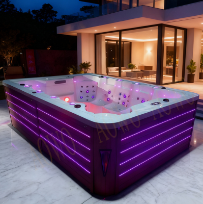 10 Persons Jacuzziss Swim Spa Outdoor Spa Tub Outdoor Hot Tube Yacuzzi Spa Outdoor Outdoor Freestanding Tub Smart Jacussi