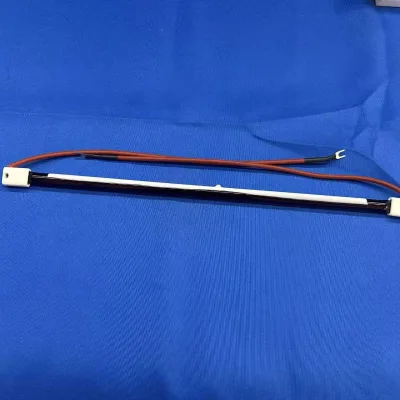 10mm Diameter Quartz Tube, Single-sided White Ceramic Coating (available in Round and square Heating Elements) Heating Tube