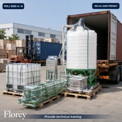 FRXJ-5000-A-B 5m³ Closed-Loop Circulation Mixing System Concrete Admixture Blending Plant Weighing Metering