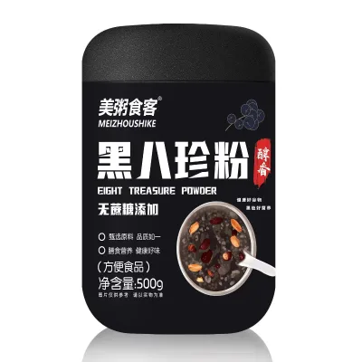 Porridge Black Bazhen Powder Bean Rice Sesame Walnut Paste Ultrafine Grinding Meal Substitute Breakfast