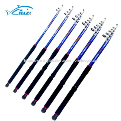 Cost-effective telescopic saltwater fishing rod fiberglass