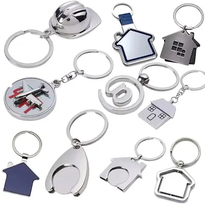Stainless Steel Blank Jamaican Design Key Holder Wholesale Promotion 3D Keyrings Metal Keychain