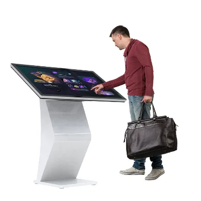 Information Checking Touch Screen Self Service 4K Full Screen Stand 21.5 32 43 50 55 65 Inch Kiosk Touch Screen Monitor