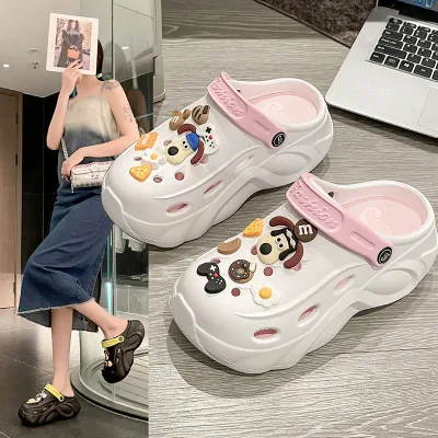 2024 Summer Women's Classic Clog Wholesale Custom Logo Garden Mules EVA Flat Anti-Slippery Soft Waterproof Garden Clogs Shoes