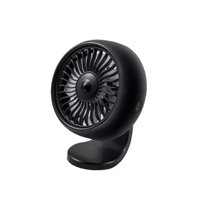 Portable USB Car Interior Cooler Fan Factory Sales 3 Speed ABS Fan with LED Light 12V/24V Fan for Cars
