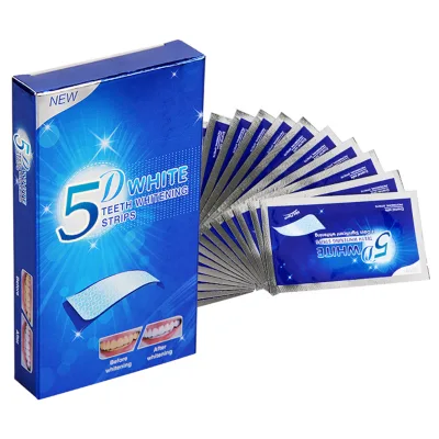 Wholesale 3D Advanced Private Label Logo Peroxide Free Teeth Corrector 5D Whitening Strips for Teeth