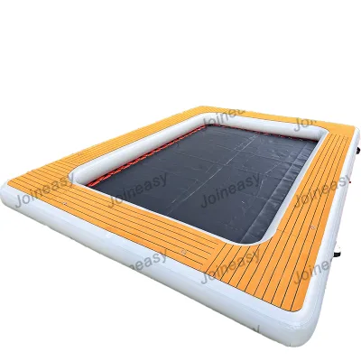 Customized Inflatable PVC Drop Stitch Floating Platform Floating Mat for Sale
