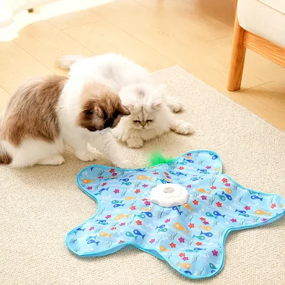 Modern Classic Electric Rechargeable Hunting Cover Cat Toy Plastic Rope Ball Indoor Interactive Automatic Boredom Relief