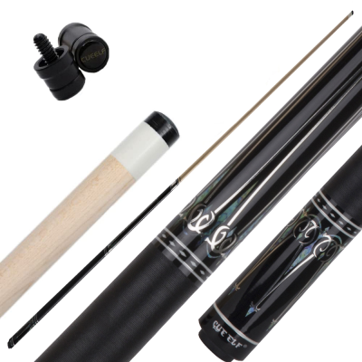 Cueelf Linen Grip BIlliard Pool Cue Stick Professional Sticker 58 Inch Pool Cue